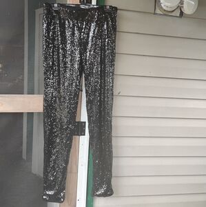 I'ma Belle sequin design pantsBlack Sequin Pants